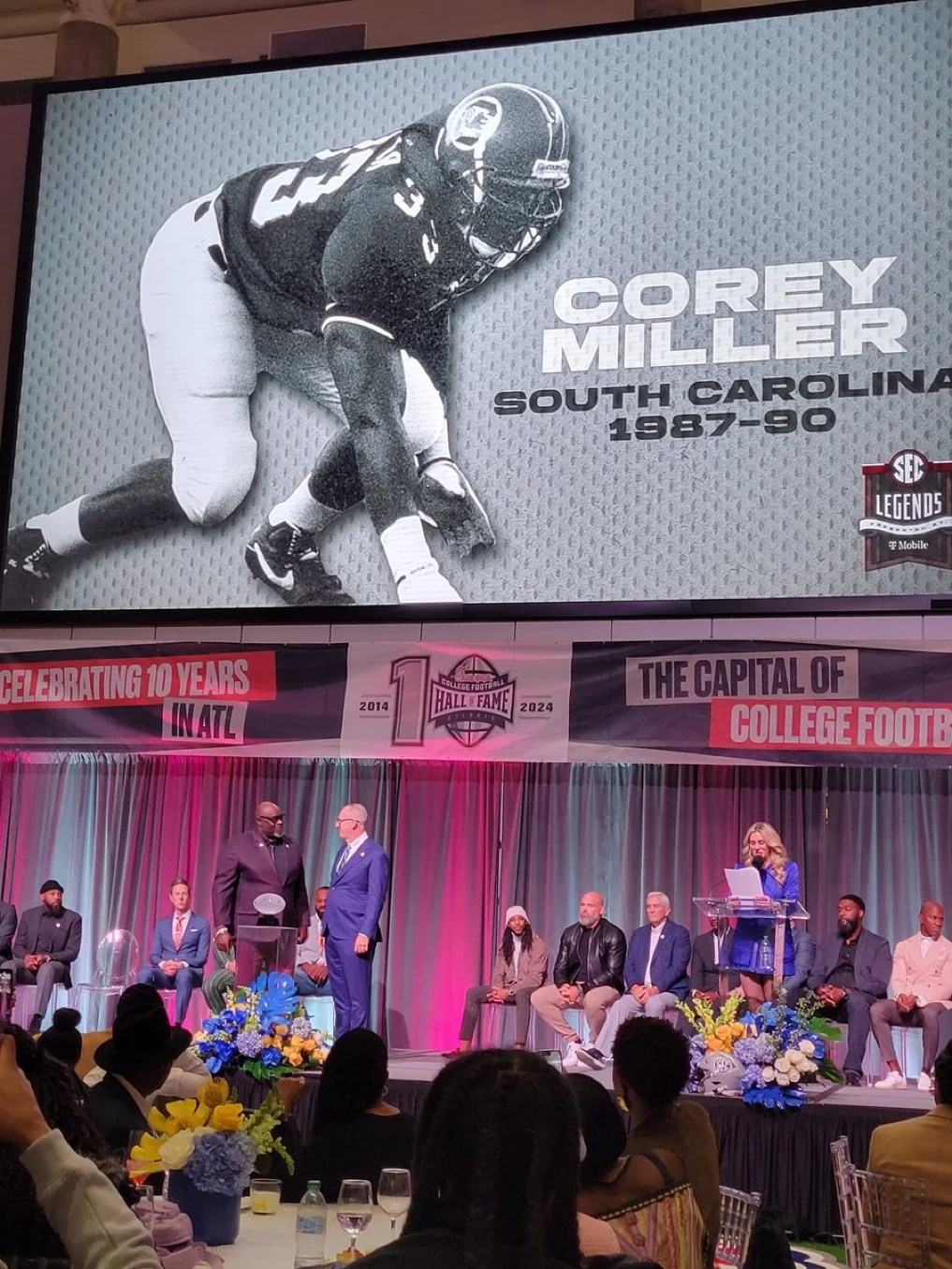 Corey Miller recognized as an SEC football legend