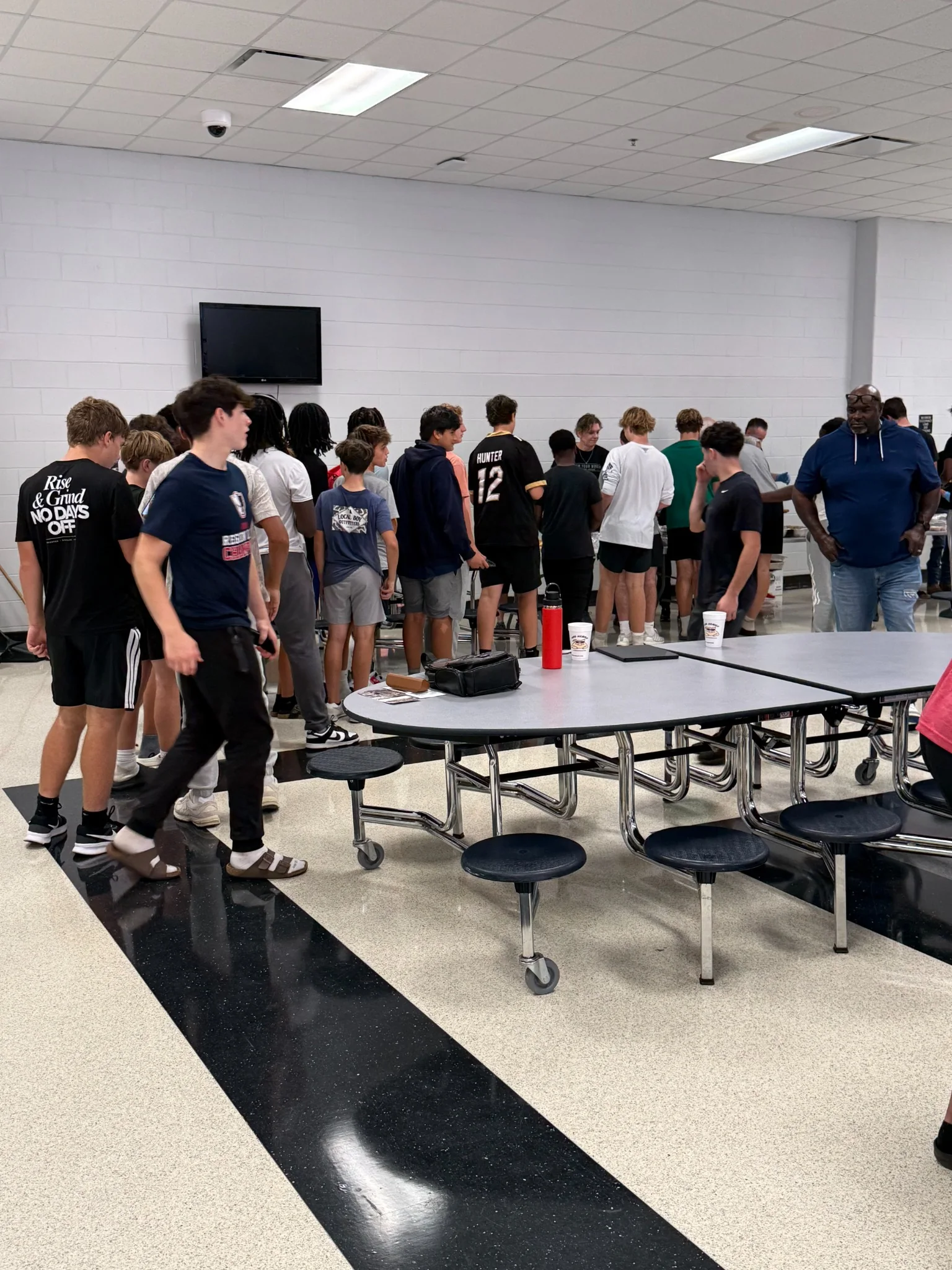 Young athletes at a Giants 4 Christ community event